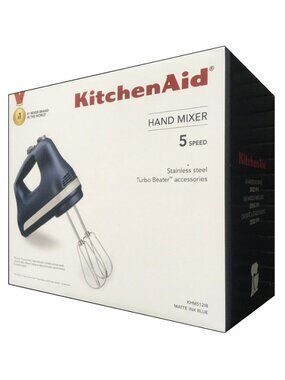 new KitchenAid Ultra Power 5-Speed Hand Mixer in INK BLUE (a MATTE NAVY color)